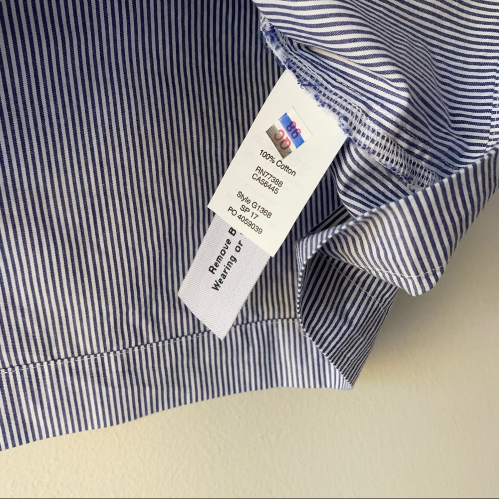 Madewell Pinstripe Blouse - Picture 4 of 5